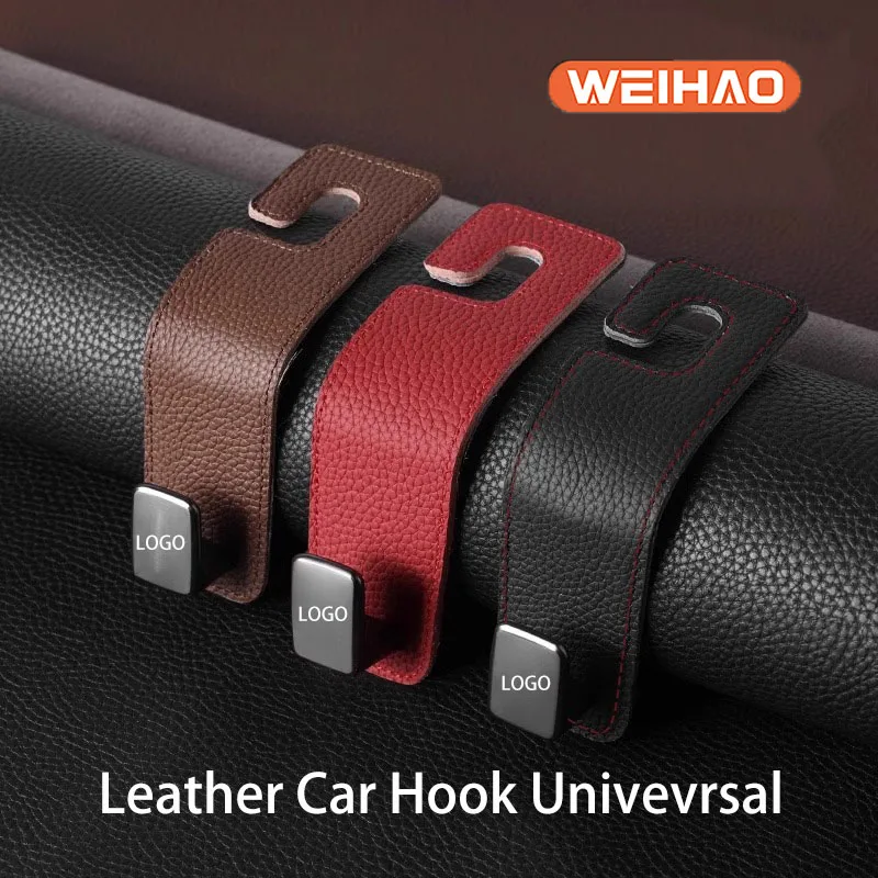 Car Accessories hanger Car Hooks Tools Seat Judgets Car Seat Interior Car Leather Hook Bag Organizer Seat Hook For Car Rear Seat