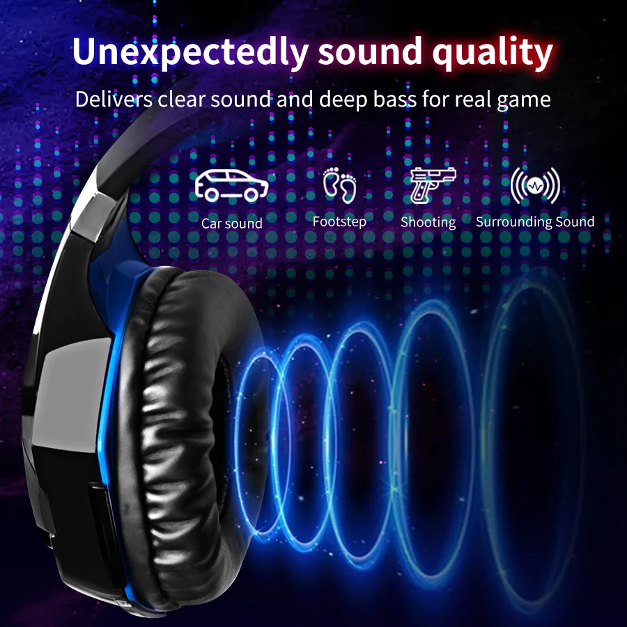 سماعات رأس سلكية للألعاب مع ميكروفون 3.5 ملم صوت محيطي PC سماعة ألعاب صوت ستيريو لأجهزة الكمبيوتر المحمول PS5 PS4 Mac