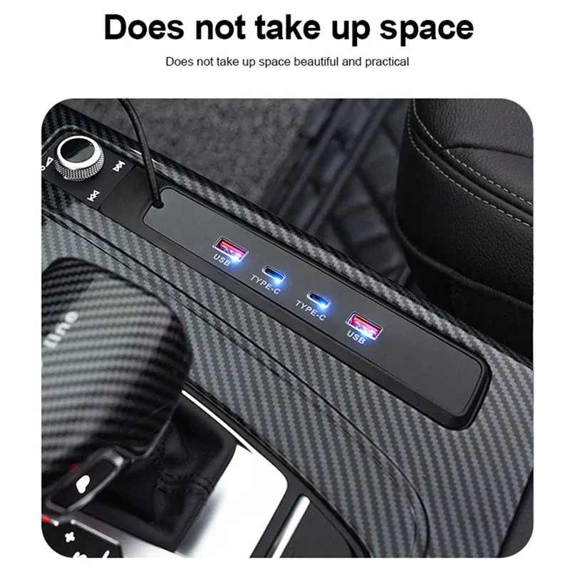 A58X-Fast Charging USB Type-C Splitter Shunt HUB Docking Station For Q5L 2018-2024