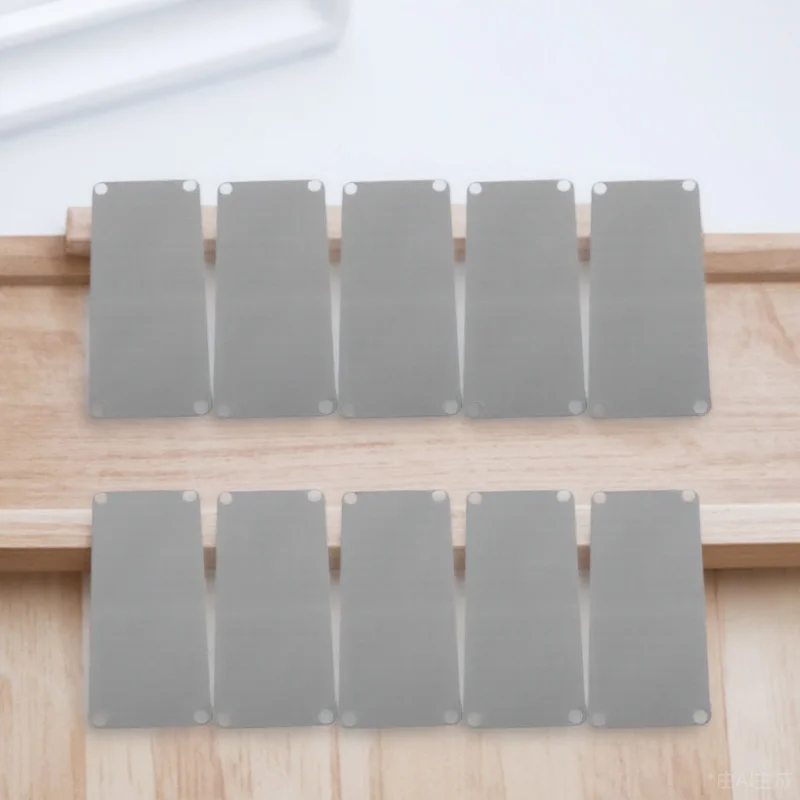 

10pcs Blank Metal Sign Stainless Steel Engraving Nameplate Door Plate Printing DIY Multi Function Handmade Craft Sewing