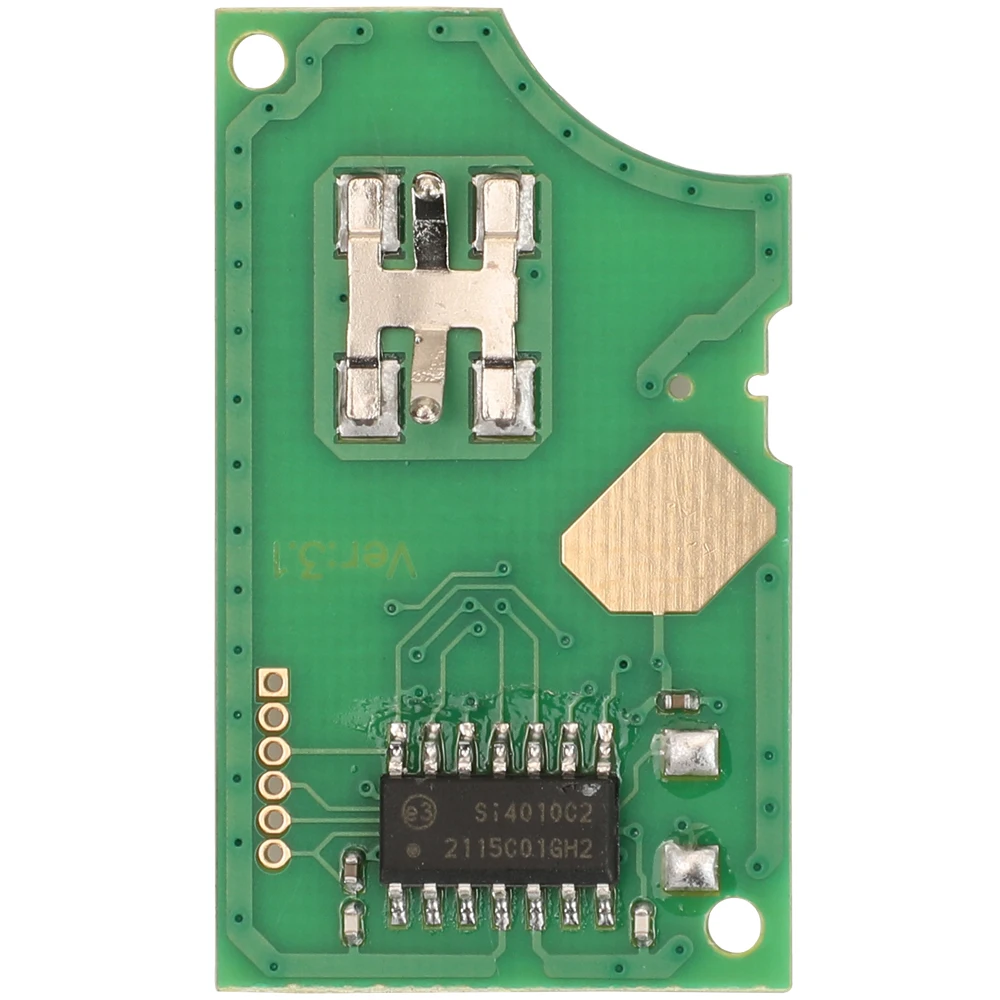 Jingyuqin-placa de circuito de llave de coche inteligente 1J0959753A, mando a distancia plegable, 2 botones, 434MHZ, para Volkswagen, VW, Golf, Passat, MK4