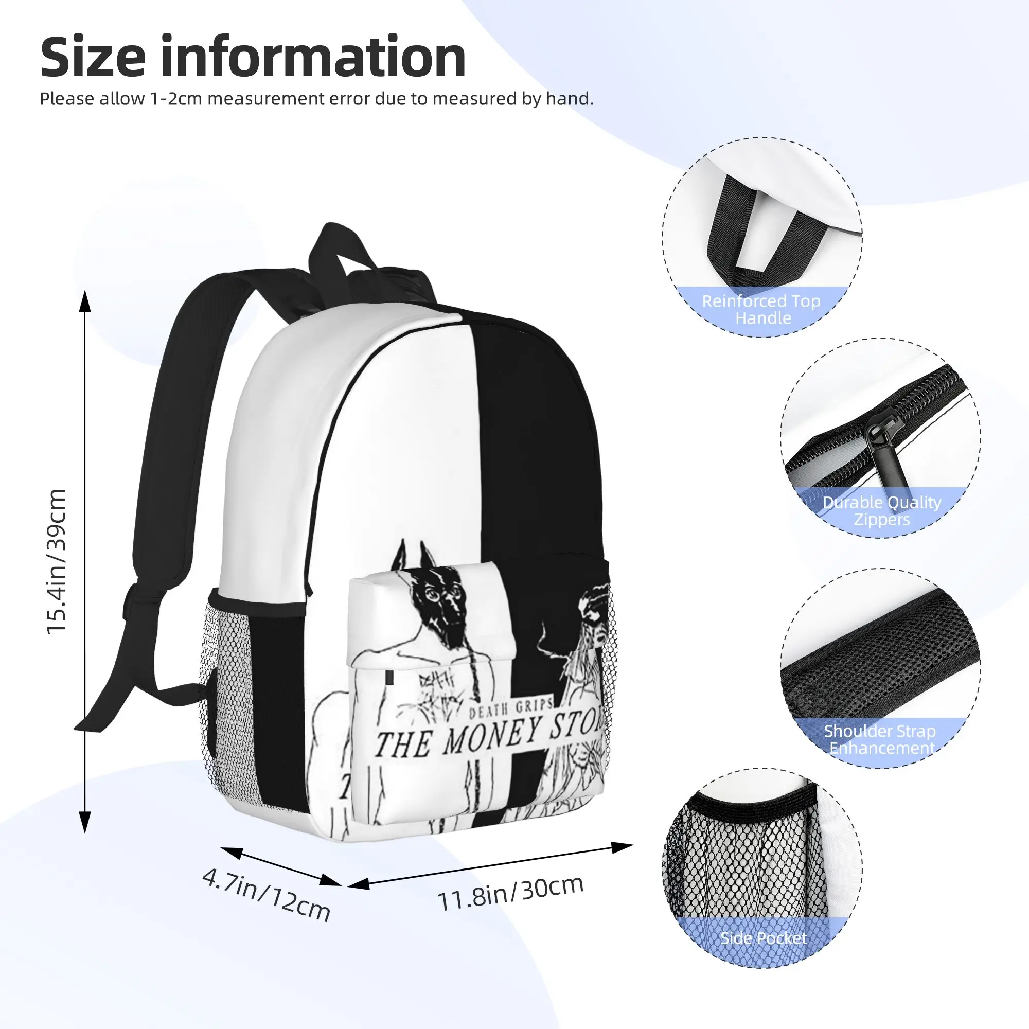 Death Grips - The Money Store Backpack Hot Sale Daypack Large Capacity Boys Girls BookBag Shoulder Bags for Men Women School Bag