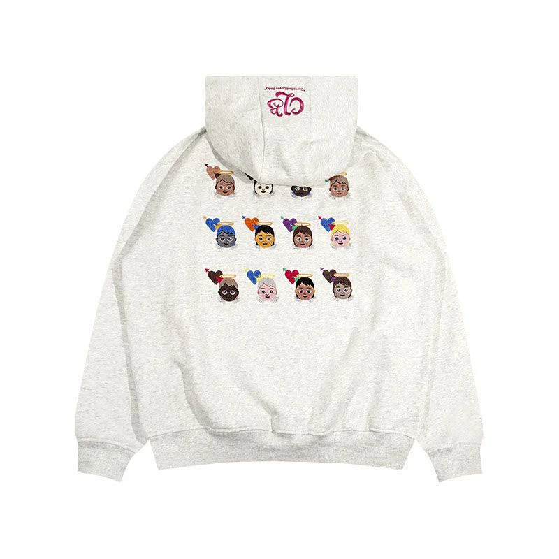 Streetwear Hoodies Women Y2K Oversized Cartoon Embroidery Sweatshirt Harajuku Korean Long Sleeve Casual All Match Pullovers Tops