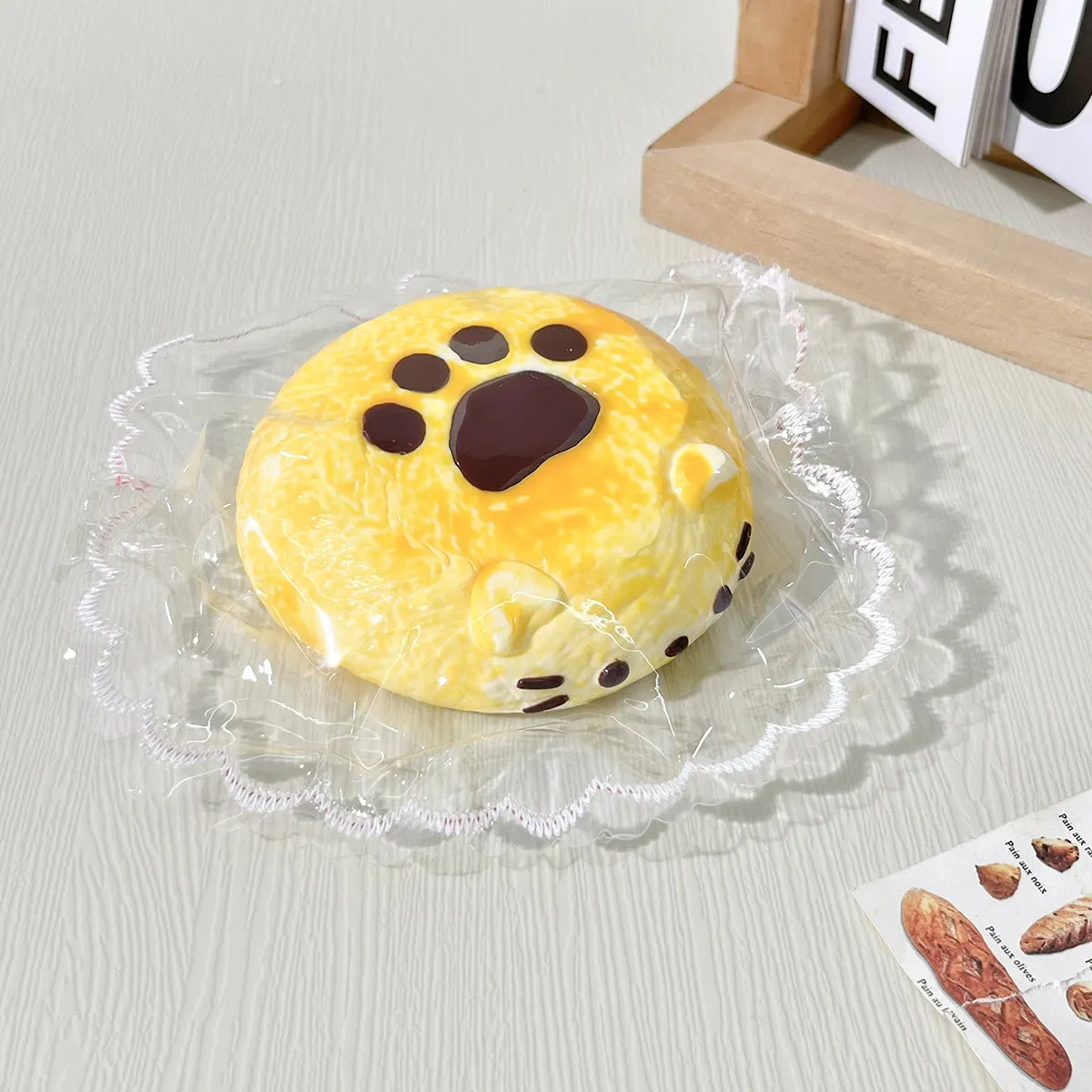 Silicoco Cat Paw Cream Pancake Dessert Series Soft Silicone Simulated Squeeze Fidget Stress Relief Squishy Toy #Nulala200068