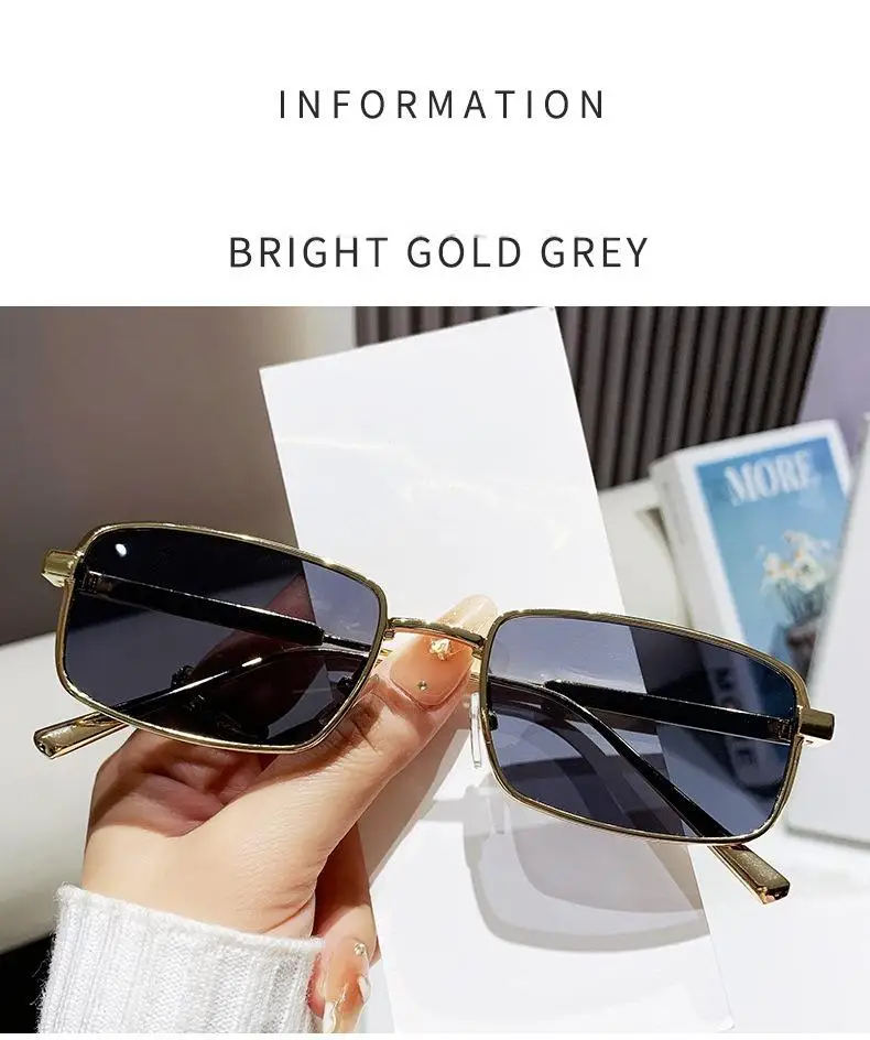 2025 Neue Old Money Style Hochwertige Vielseitige Freizeit-Mode Personalisierte Kleine Rahmen-Sonnenbrille Sonnenschutz – Detail 6