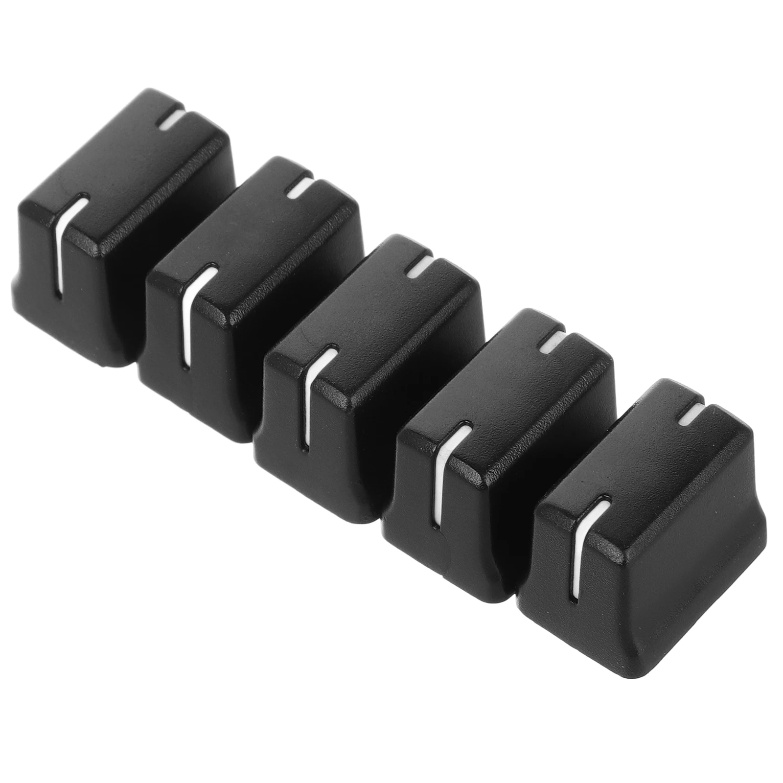 

5pcs Fader Knobs Slider Caps Replacement Console Slider Fader Knob Caps Compact Durable Plastic Audio Mixer Accessories