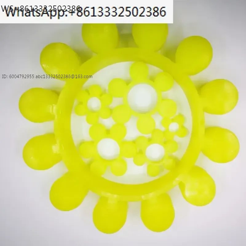 Polyurethane plum blossom buffer pad coupling elastomer YOX coupling natural rubber 8-angle petal elastic block ring