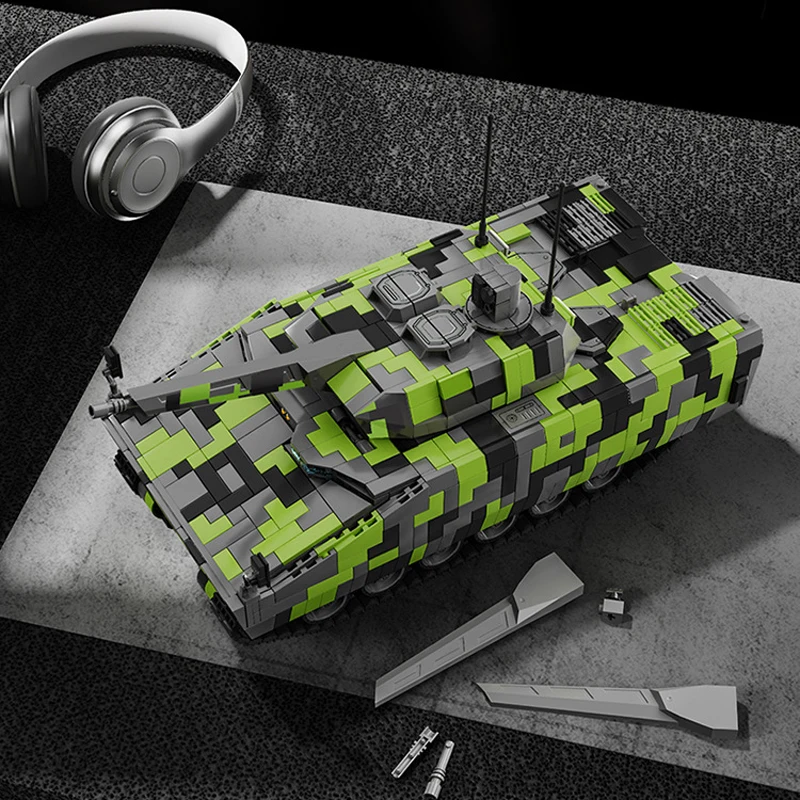 IN VOORRAAD 96011 Militaire KF41 Lynx Infanterie Vechten Voertuig Bouwstenen Model Tank Bricks Speelgoed voor Jongens kerstcadeaus