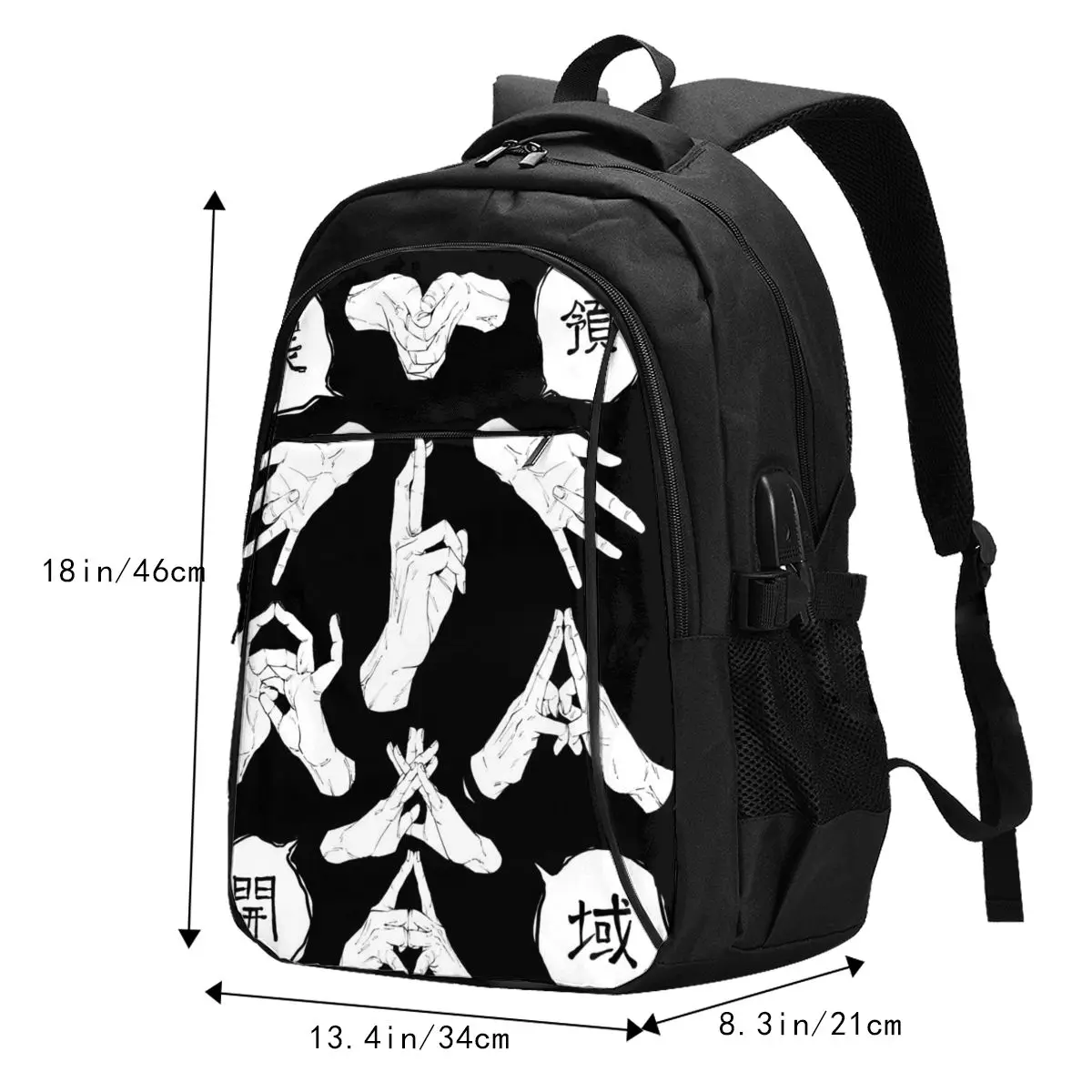 Jujutsu Kaisen_3 Simple backpack with large capacity for business computers USB backpack