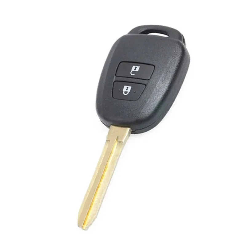 DIYKEY 2 Buttons Remote Car Key FOB for Toyota Yaris RAV4 2012 2013 2014 with G H Chip Optional FCC ID B71TA 433MHz