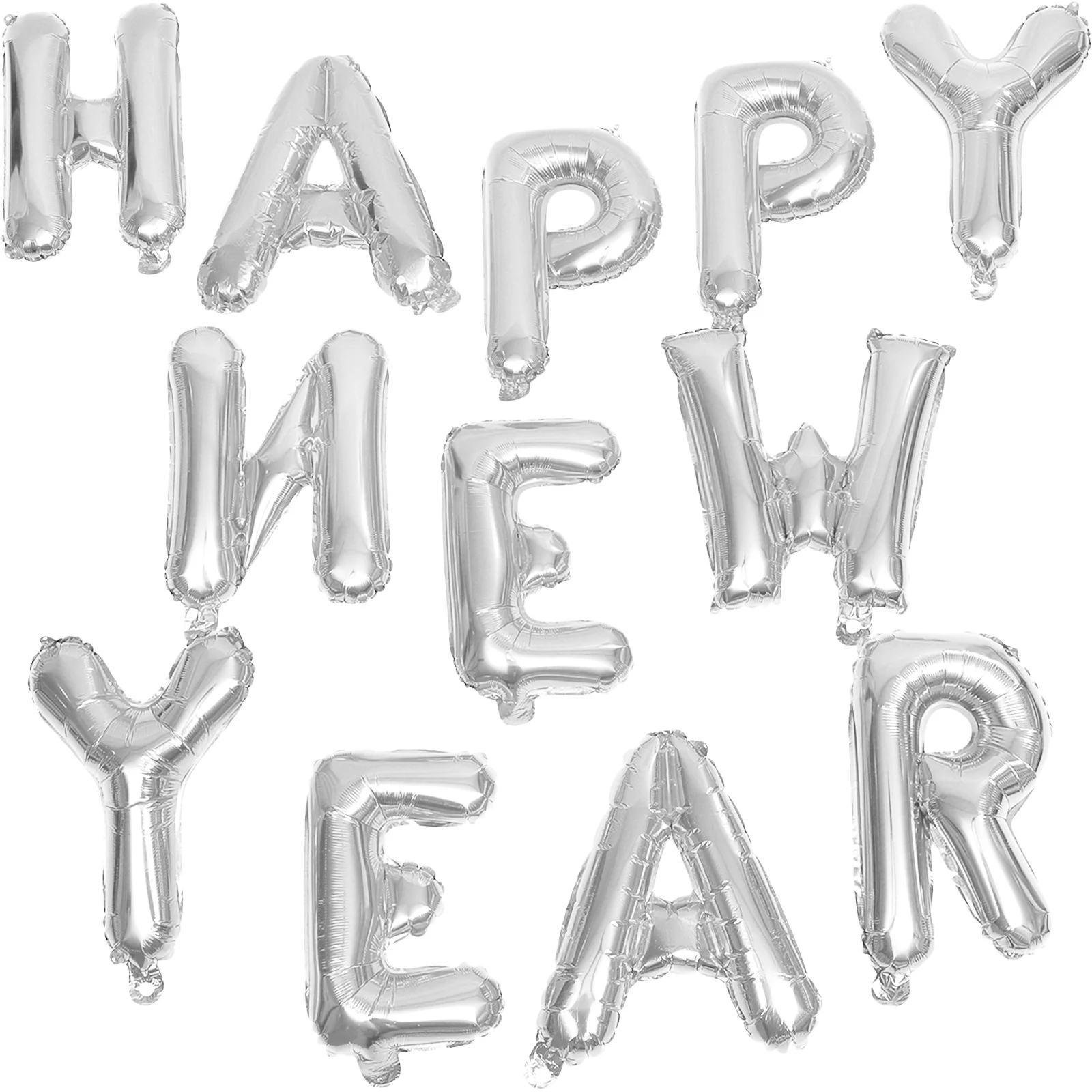 

1 Set New Year Letter Balloons Aluminum Foil Happy New Year Decorative Balloons Party Decorations Event Supplies Festive Party