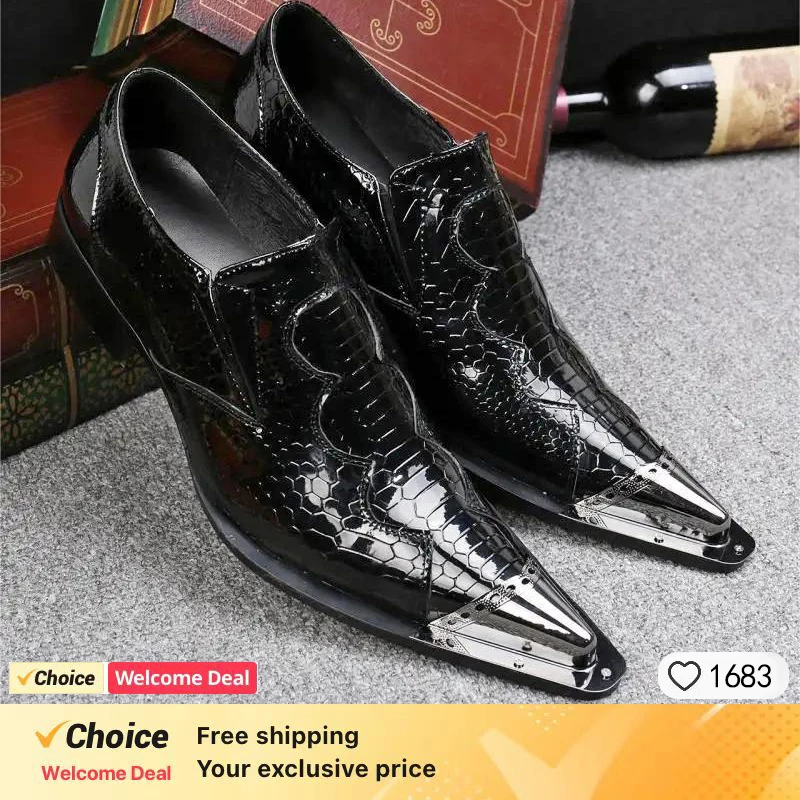 Ytalian Style Luxury Men Shoes Genuine Leather Pointed Toe Men Dress Shoes Business Style Men Brand Oxfords Shoes