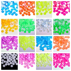 Fluorescenza tutti i colori Neon Hotfix Strass cristallo Super luminoso Strass vetro ferro su Strass per abito indumento in tessuto