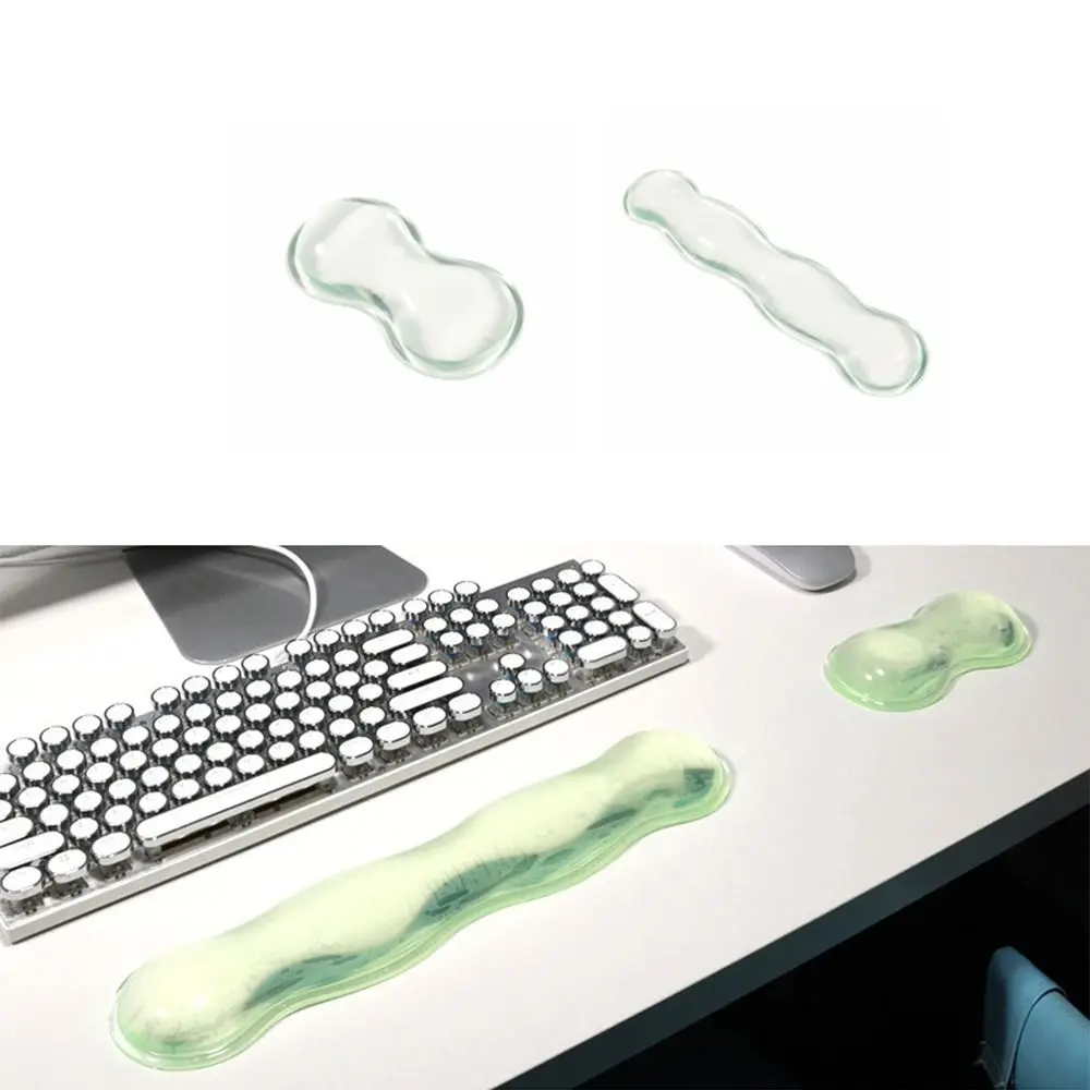 Creative Clear Mouse Wrist Rest Transparent Ergonomic Silicone Gel Wrist Pad Jelly Effectively Gel Wrist Rest Pad