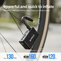 CYCLAMI 130 PSI AM6 bomba infladora eléctrica de bolsillo portátil pantalla de presión de neumáticos personalizada Inflador de neumáticos de 9 Bar MTB bicicleta de carretera FV AV