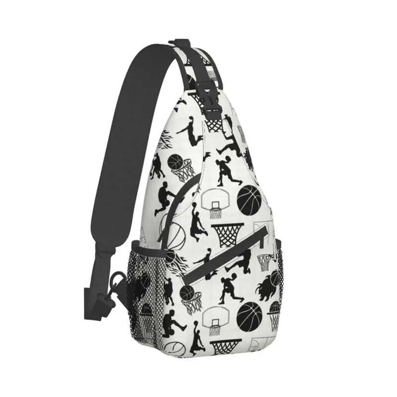 Shadow-mochila cruzada de baloncesto para hombre, bolso de pecho de hombro deportivo personalizado para viajes, senderismo, mochila de día