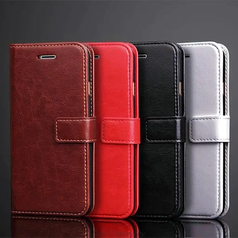 Card Holder Leather Case for Xiaomi Mi A2 lite / Xiaomi A2 lite Flip Cover Retro Wallet Phone Case Business Fundas Coque