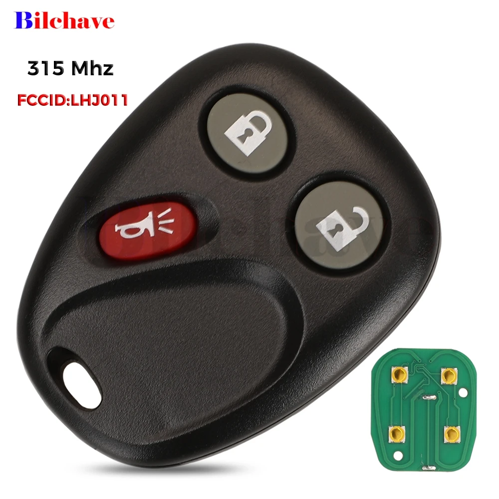 Jingyuqin 315MHz FCCID:LHJ011 3 pulsanti Remote Car Ke per GM Hummer H2 Chevrolet Avalanche Cadillac Escalade Fob