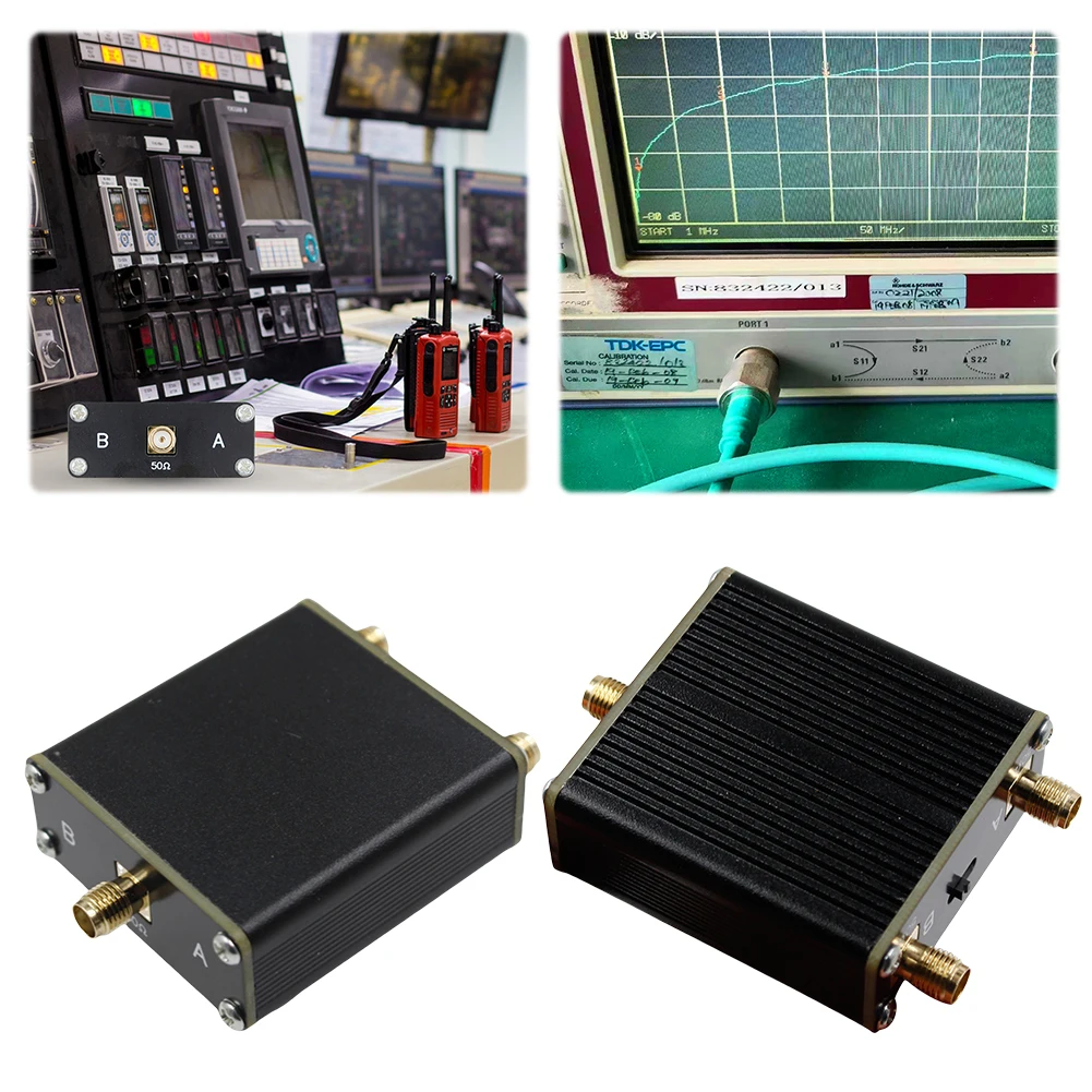 10 واط 1 إلى 2 هوائي التبديل سبائك الألومنيوم DC-500Mhz RF التبديل عالية التردد التبديل المحمولة SDR أجهزة الإرسال والاستقبال راديو التبديل