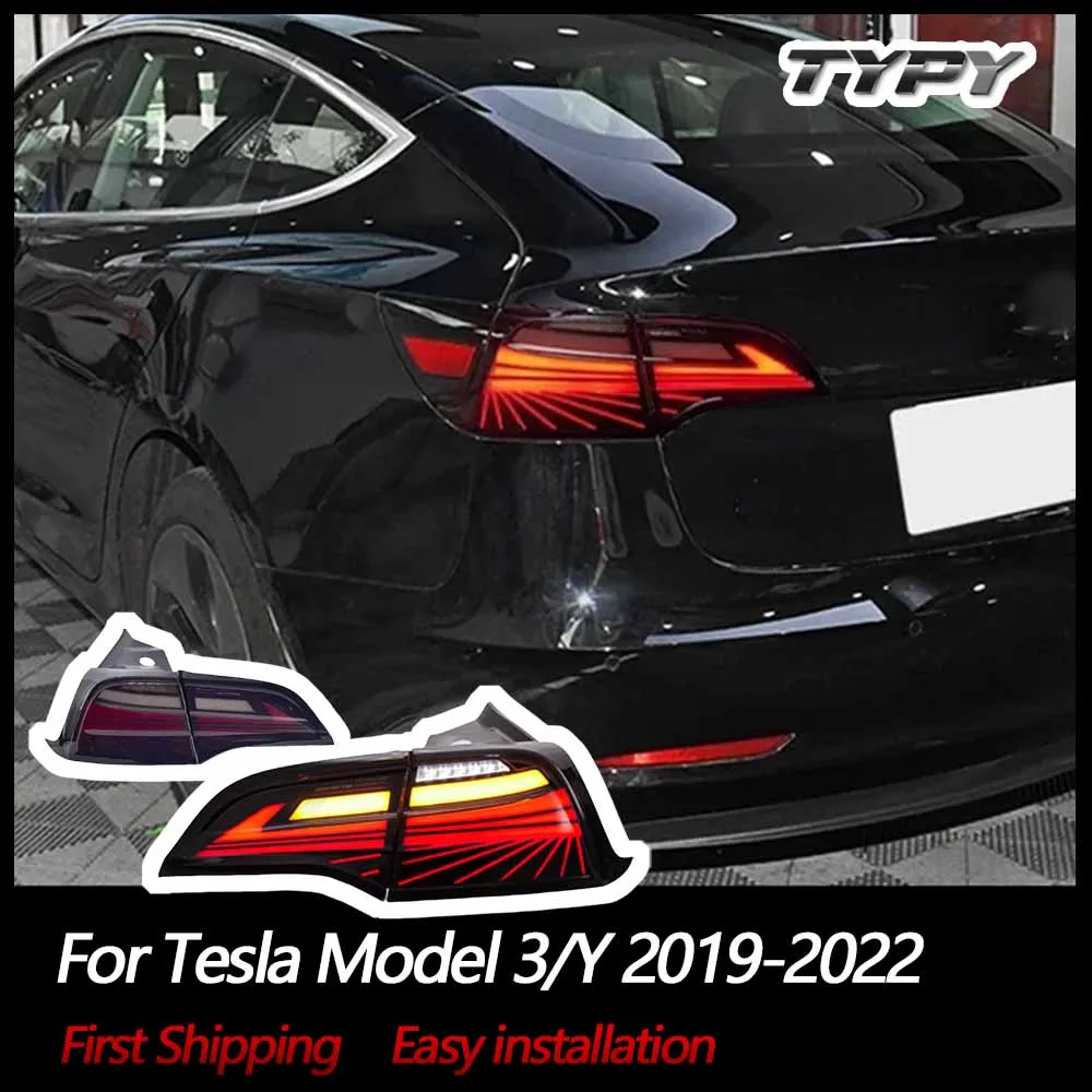 

TYPY Car Lights For Tesla Model 3/Y 2019-2022 Taillight LED Projetor Tail Lamp Daytime Running Light Automotive Accessories