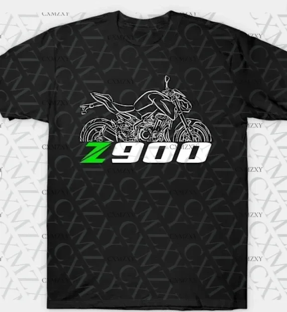

2025 Men summer T Shirt Casual Kawasakis Z900 2017-2025 Motorcycle for Adventure Riders T-shirt Graphic Summer 100% Cotton Cool