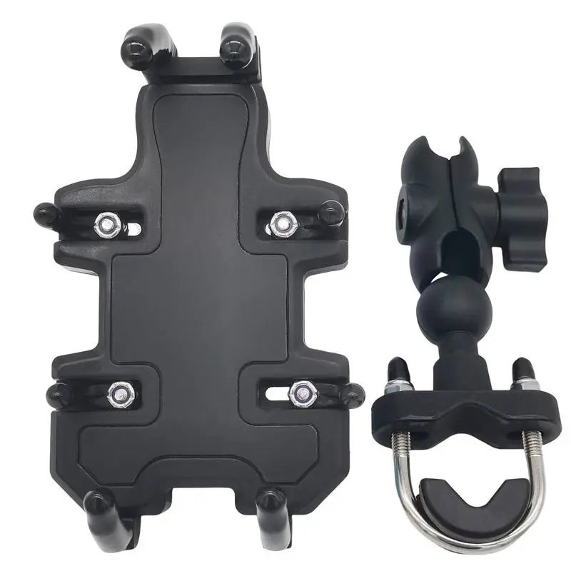 

Motorcycle Phone Holder Soft Shockproof Stable Phone Mount For Motorcycle 360 Degree Rotatable Protective Multifunctional