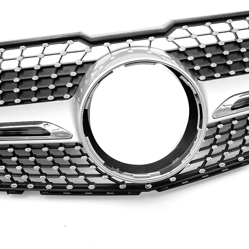 

For Mercedes Benz GLK X204 2013-2015 Racing Grille Front Bumper Grill Body Kit Accessories - Diamond Style