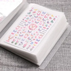 Large Capacity Nail Sticker Storage Book Blank Page Design Nail Sticker Collection Display Book Nail Art Tool Organizer