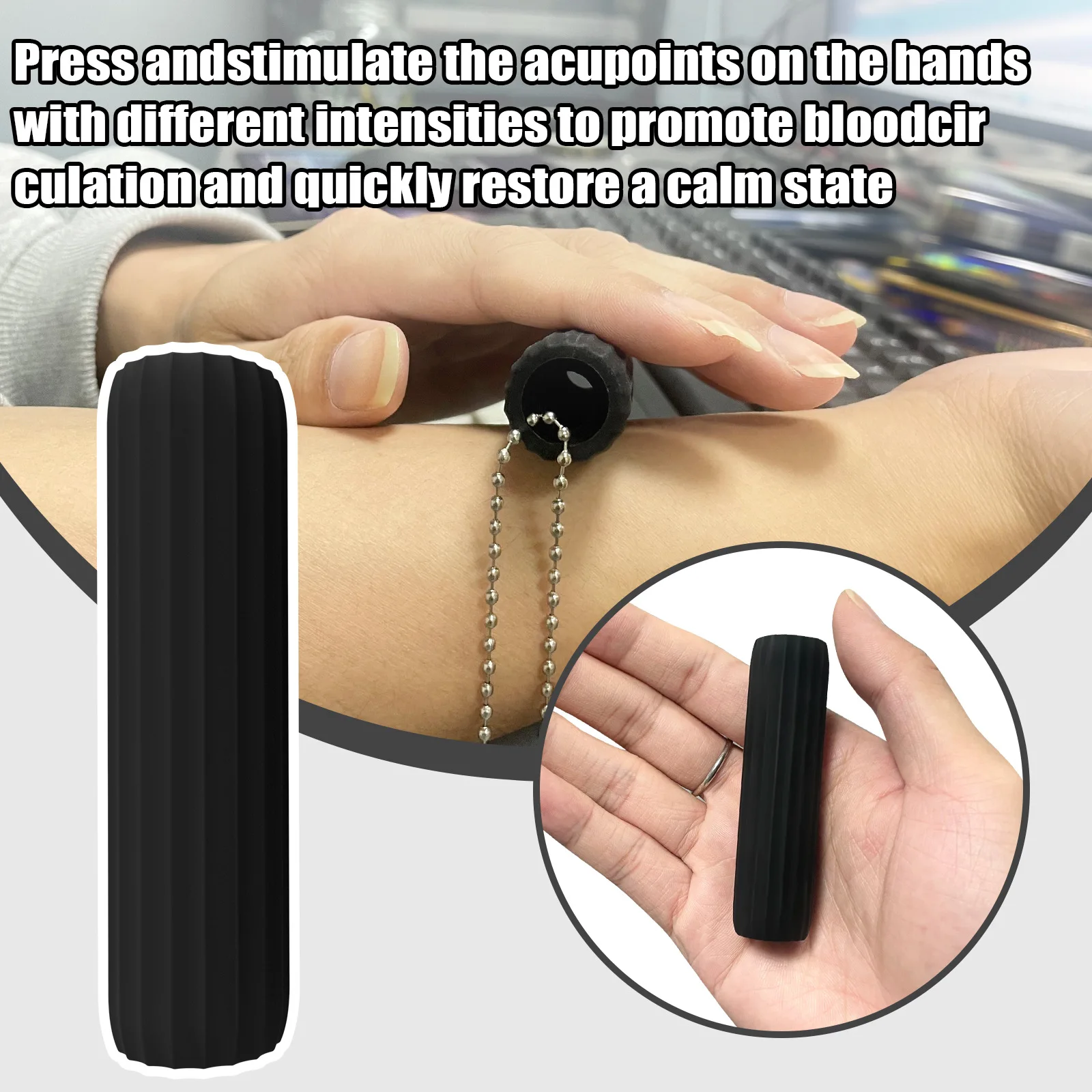 Nieuwe nieuwigheid siliconen stressverminderende rol Palm Care Massage Magic EDC vingertoproller Haptische zintuiglijke fidget