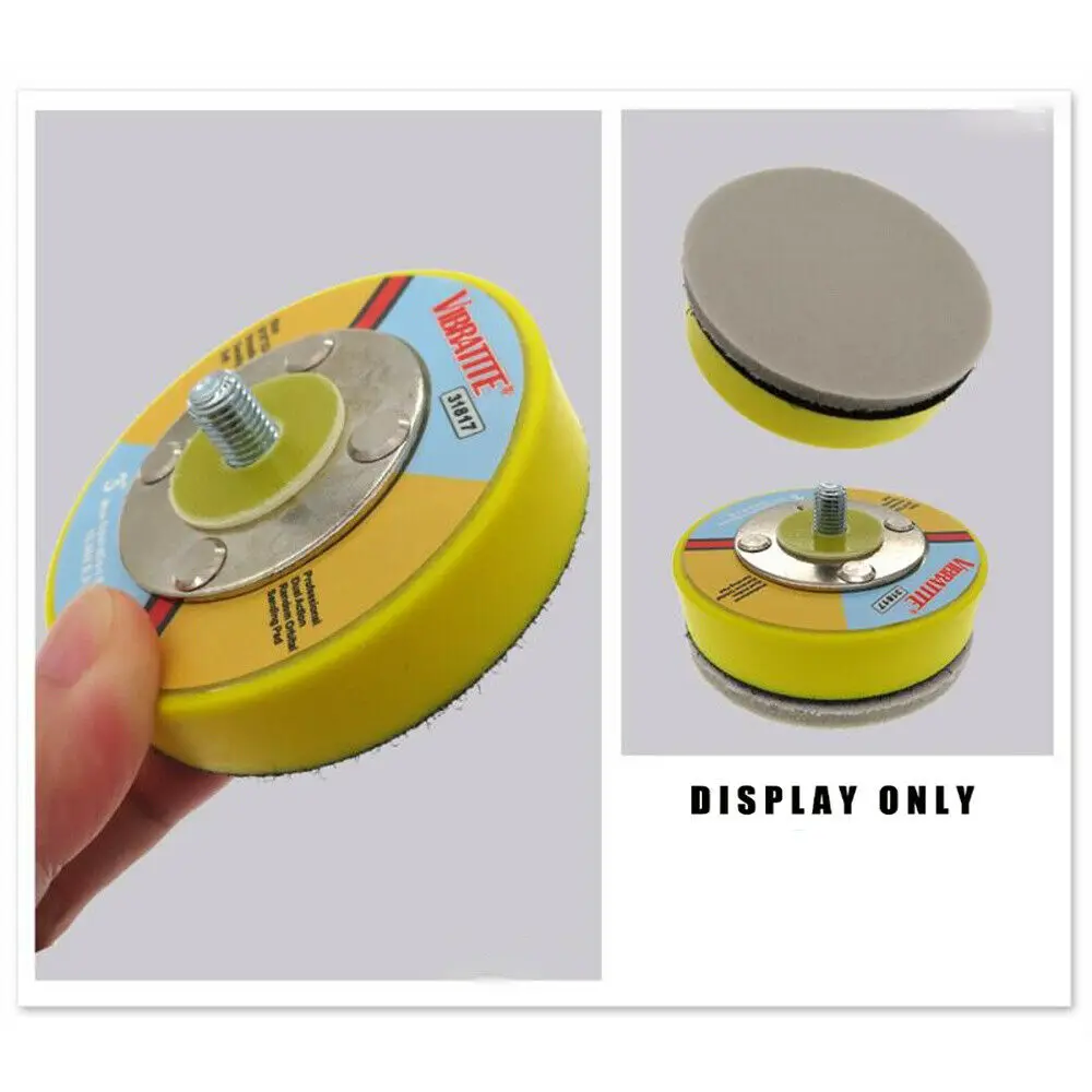 3นิ้ว75มม.ห่วงขัด Backing Pad M8ด้ายซ้ายสำหรับ Air Sander แผ่นขัดกระดาษทราย buffing Pads