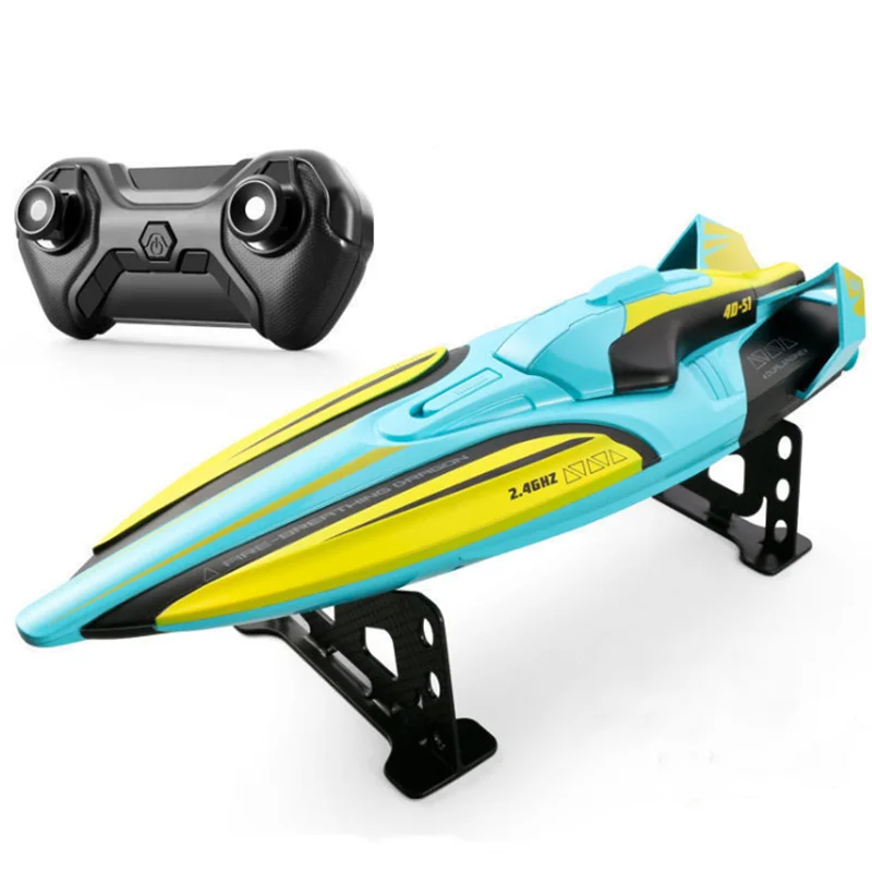 2024 Hot 35 KM/H RC High Speed Racing Boat Speedboat Remote Control Ship Water Game Kids Toys Children Gift remote control boat