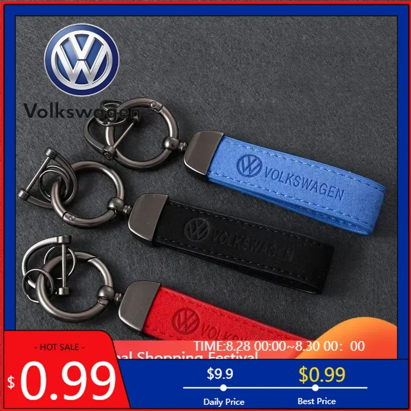

Горячая новинка 2026: замшевый брелок для ключей Volkswagen (2025) для моделей Passat, Santana, Touareg, Tiguan, Golf, Bora, Jetta, CC, Mk6, Beetle, Scirocco