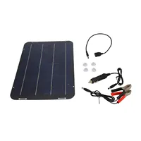 For Boat For Motorcycle 30W Solar Panel Camping Outdoor Activities 12V USB Output Voltage Lightweight Portable