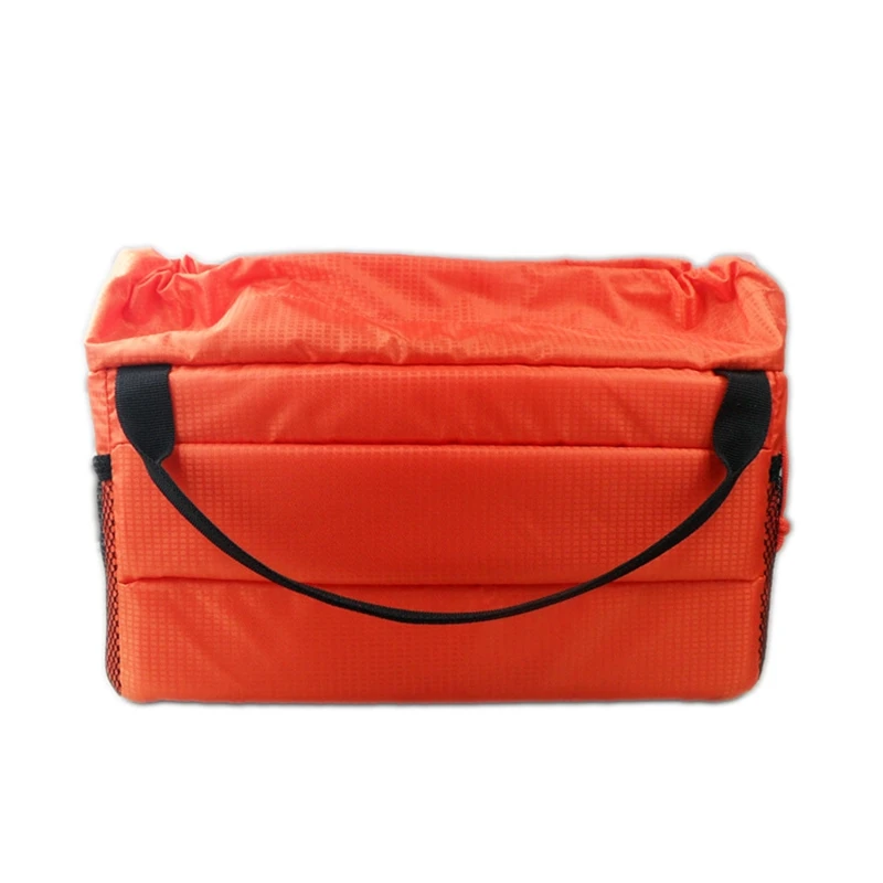 Waterproof Insert Partition Dslr Camera Bag Shockproof Padded Protector Cover Case(Orange)