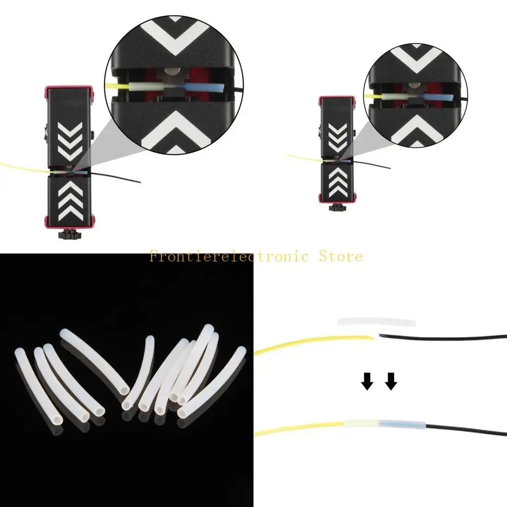 

G8DB 1.75MM Filament Welder Connectors Joiner PTFE Tubes Filaments Splicer Welding Tubes 100/200pcs for 3D Printer