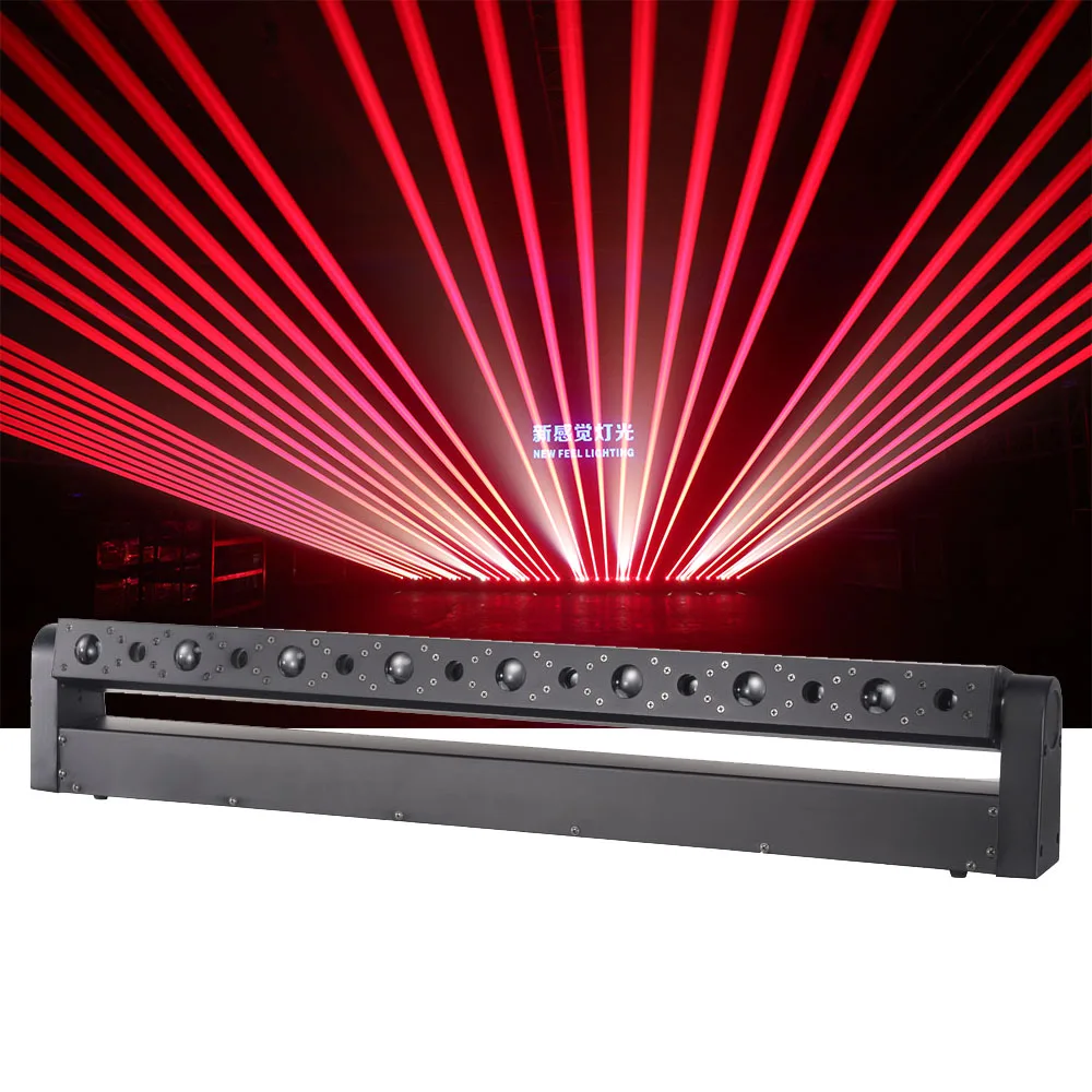 TR1650 stage light 8*500mw red laser + 8*3w white moving laser beam bar