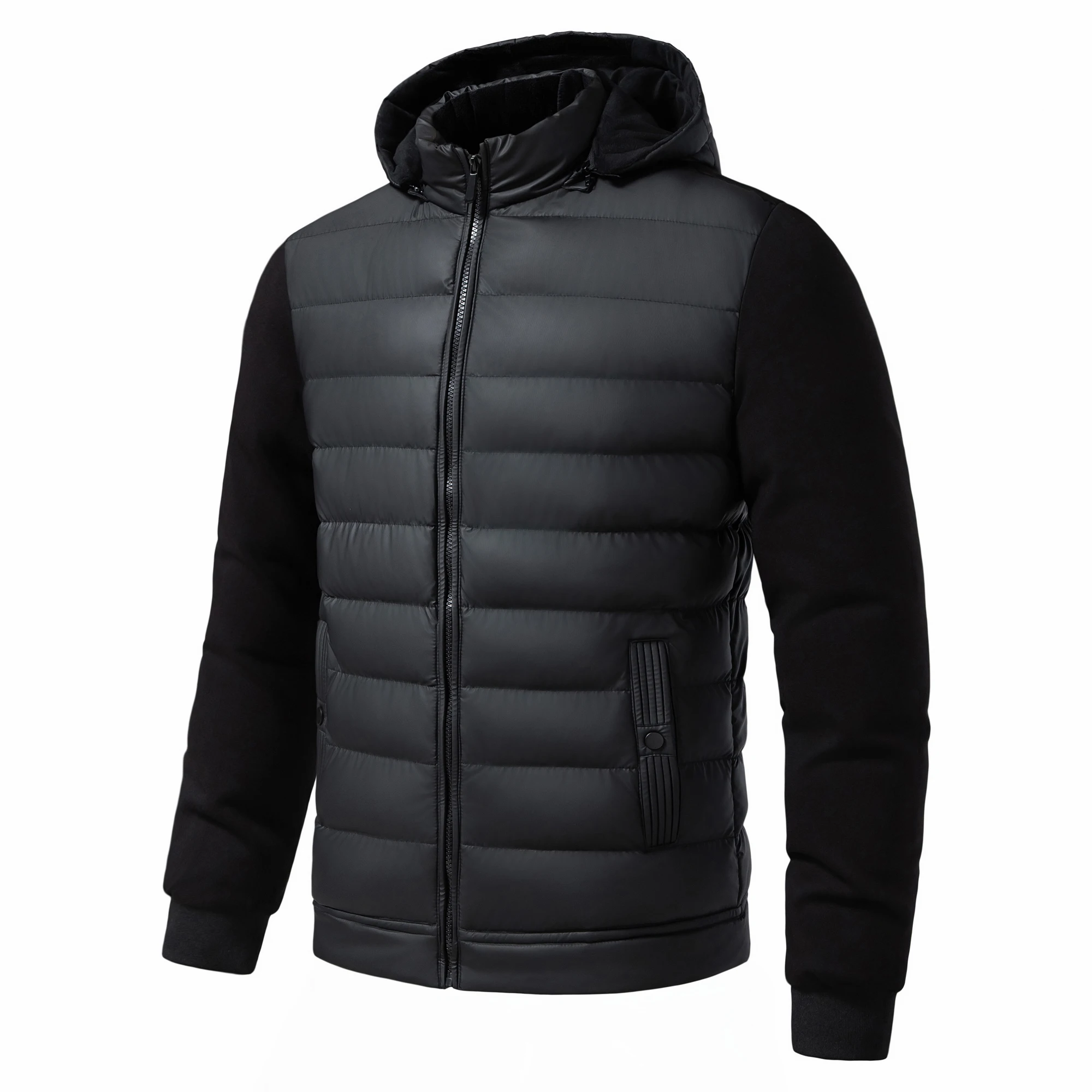 Winter Soft Shell Tactische Jas Heren Verwijderbare Hoed Verdikte Warme Parker Jas Klimkleding Pu