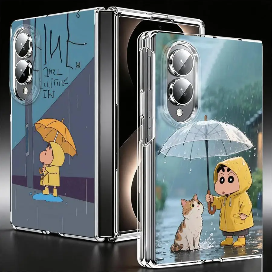 Cool Cra-yons Shin-chans Transparent Soft Phone Cover Case for Samsung Galaxy Z Fold 8 ZFold8