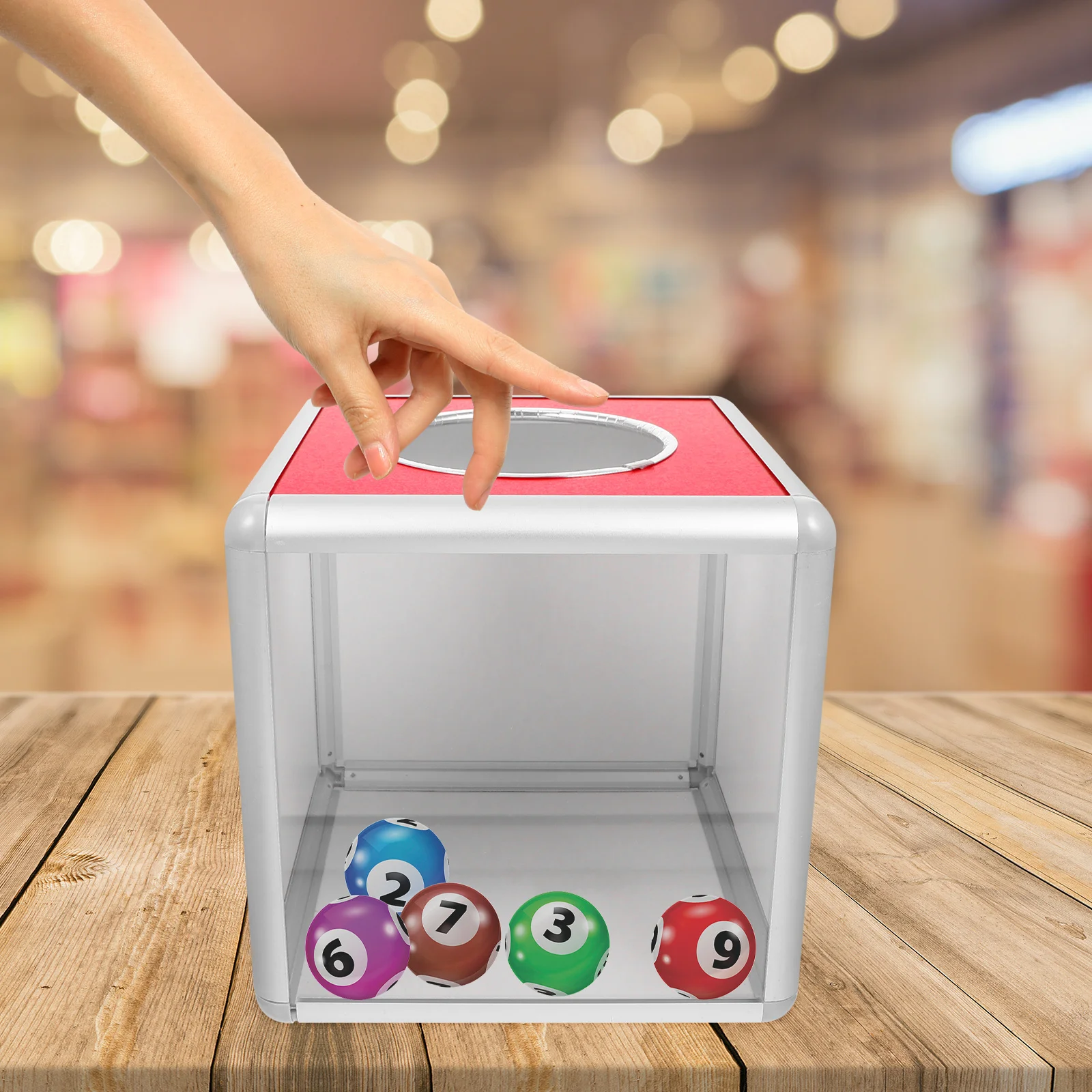 Practical Draw Box Transparent Ballot Box Draw Box Game Prop