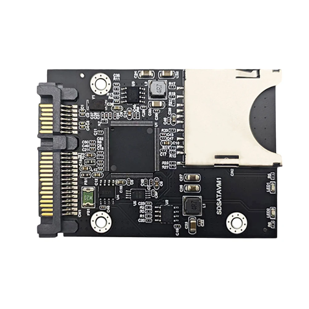 محول SD إلى SATA SSD مع بطاقة محول الضميمة لملحقات SATA SSD مقاس 2.5 بوصة