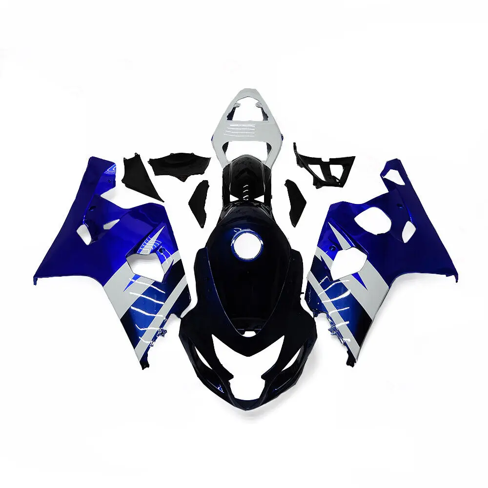 100% Fit fairings kit for Suzuki for Suzuki GSXR600 2004 2005 04 05 K4 GSXR750 600  full fairing blue white body kit