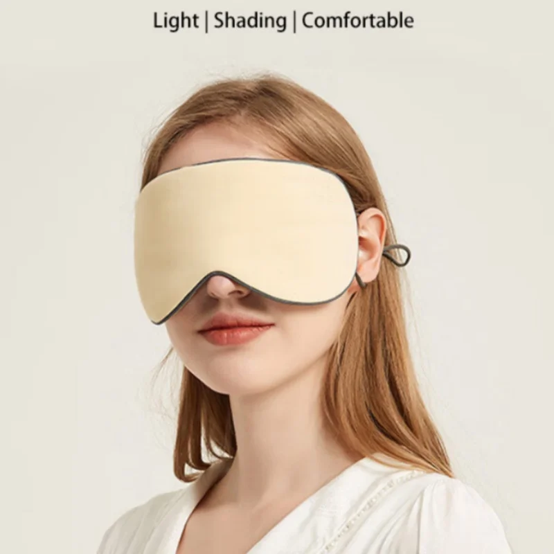 

New Sleeping Eye Mask Korean Style Ice Silk Warm And Cool Dual Use Adjustable Travel Light Blocking Breathable Eye Mask 2026