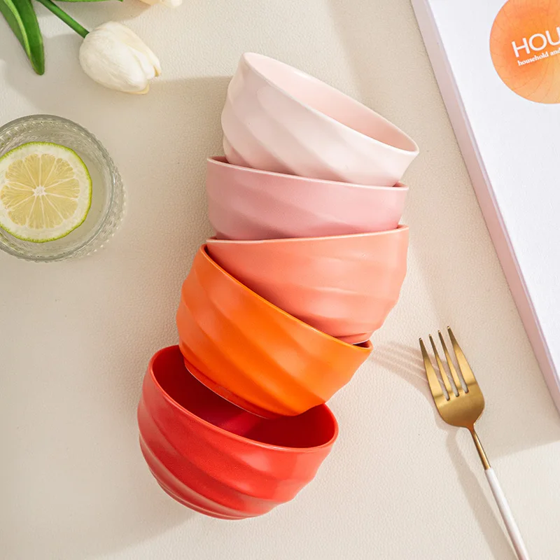 

1 комплект, креативная миска для риса, градиентная керамическая миска для риса, домашний свадебный подарок, персонализированная высококачественная посуда, товары для дома