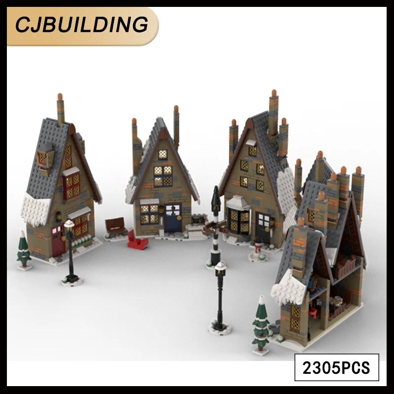 2305Pcs Classic Movie Scene HP MOC Hogsmeade House Set Building Block Castle Model assemblaggio fai da te Brick Toy MOC-134660