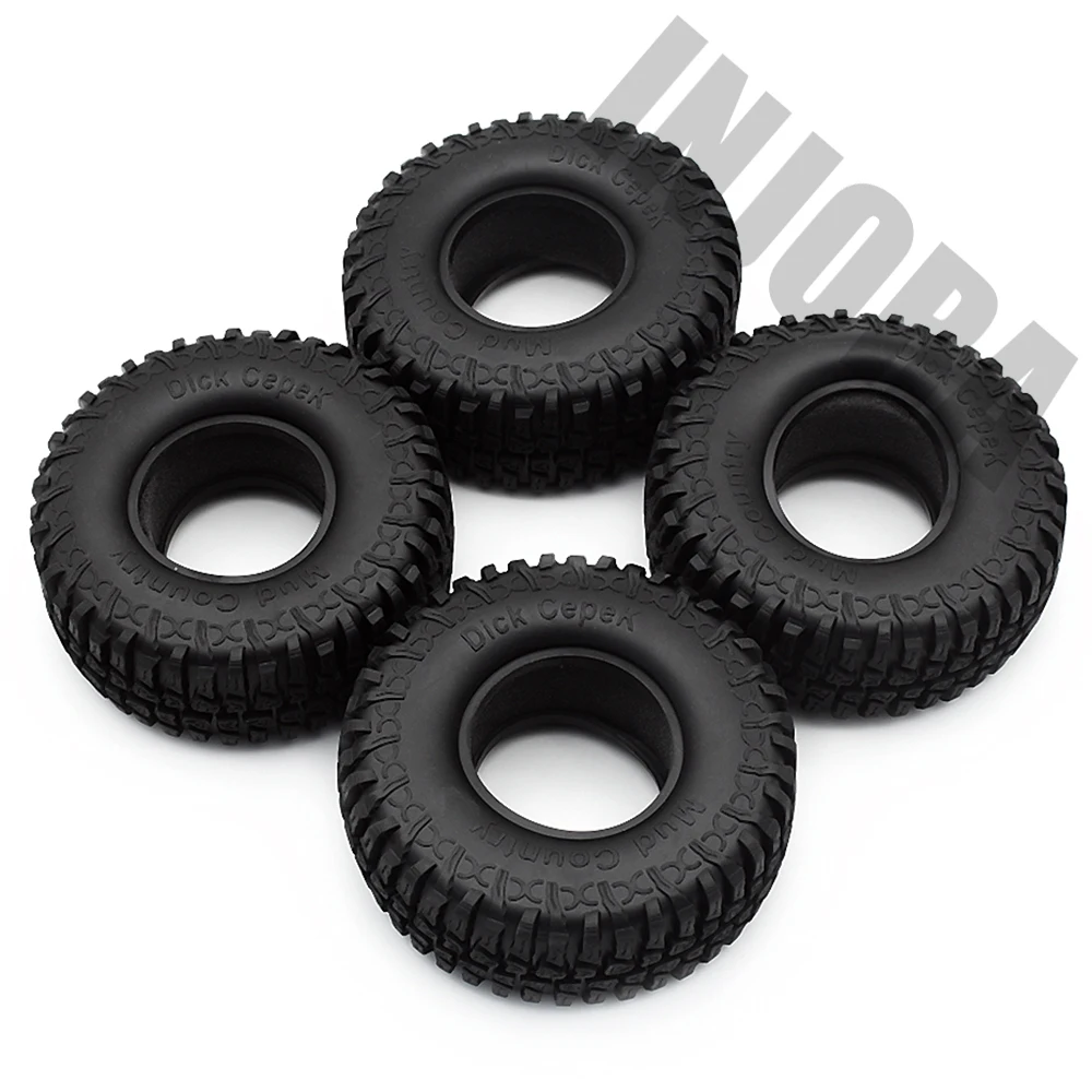 4 шт. 100 мм 1,9 дюйма резиновые шины/колеса для 1:10 RC Rock Crawler Axial SCX10 90046 90047 AXI03007 Tamiya CC01 D90 D110 TF2