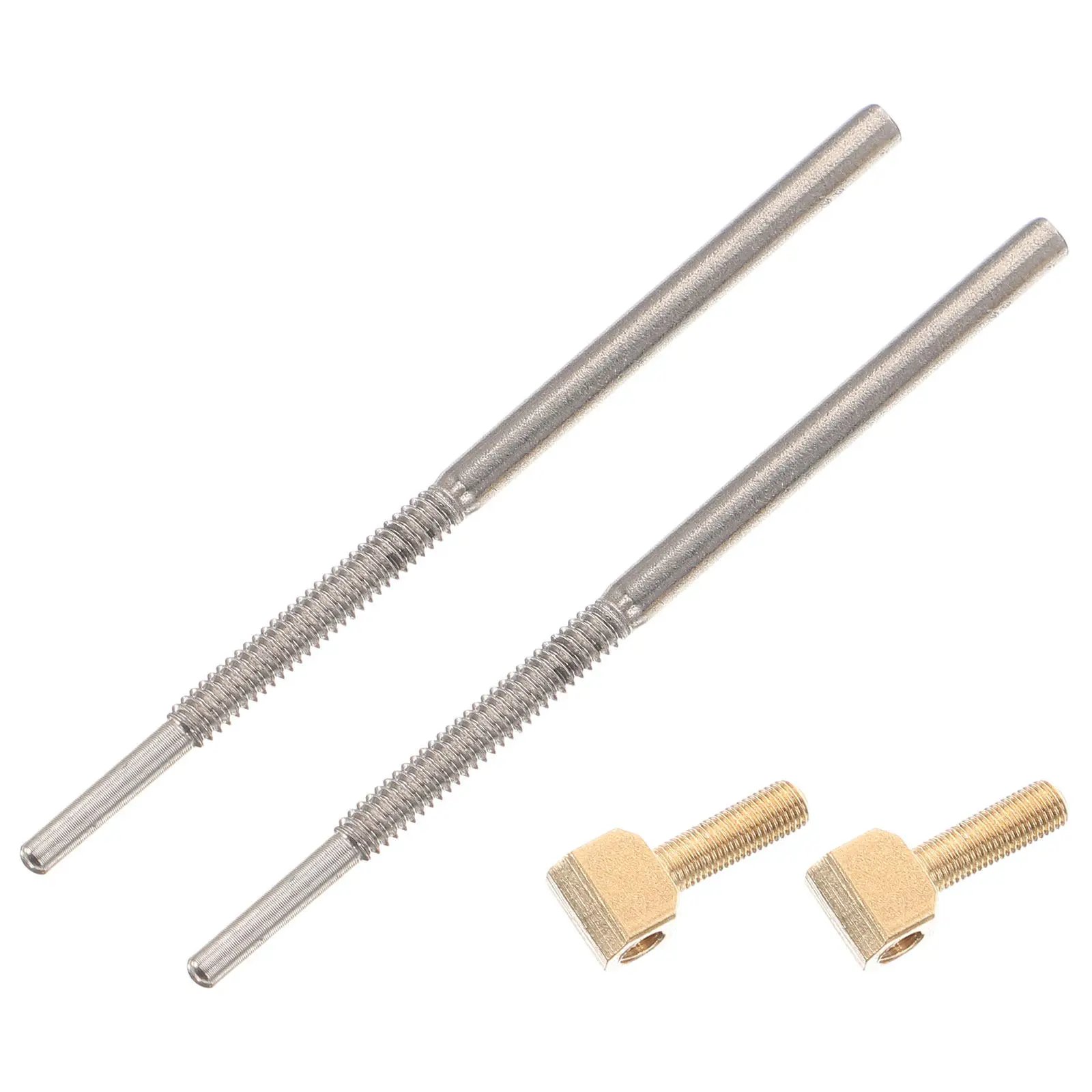 2Pcs Cello Bow Screw Metal Compact Cello Bow Frog Screw Replacement Part String Instrument Accessory Fittings Viola Rod