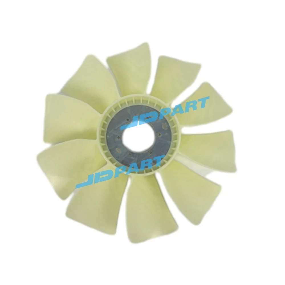 Aspa de ventilador de 10 hojas y 6 agujeros para piezas Caterpillar 320D 321C 3066 C6.6 C6.4 C7.1