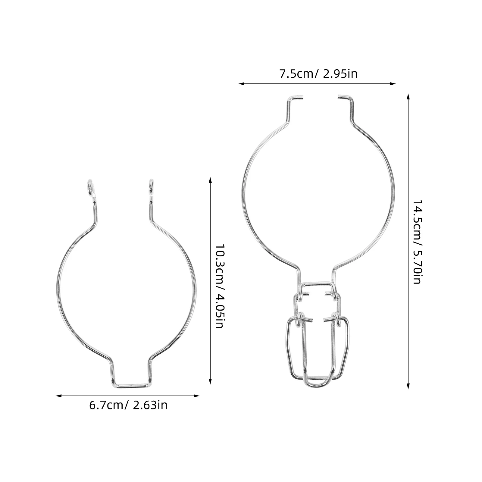 10Pcs Wire Lock Metal Buckle Stainless Steel Fasteners for Sealed Glass Can Leak-Proof Glass Jar Sealing Clips