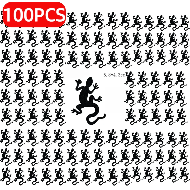 

10/50/100PCS Wholesale Cartoon Gecko Embroidery Chameleon Lizard Clothing Accessories Appliques Patches for Clothing