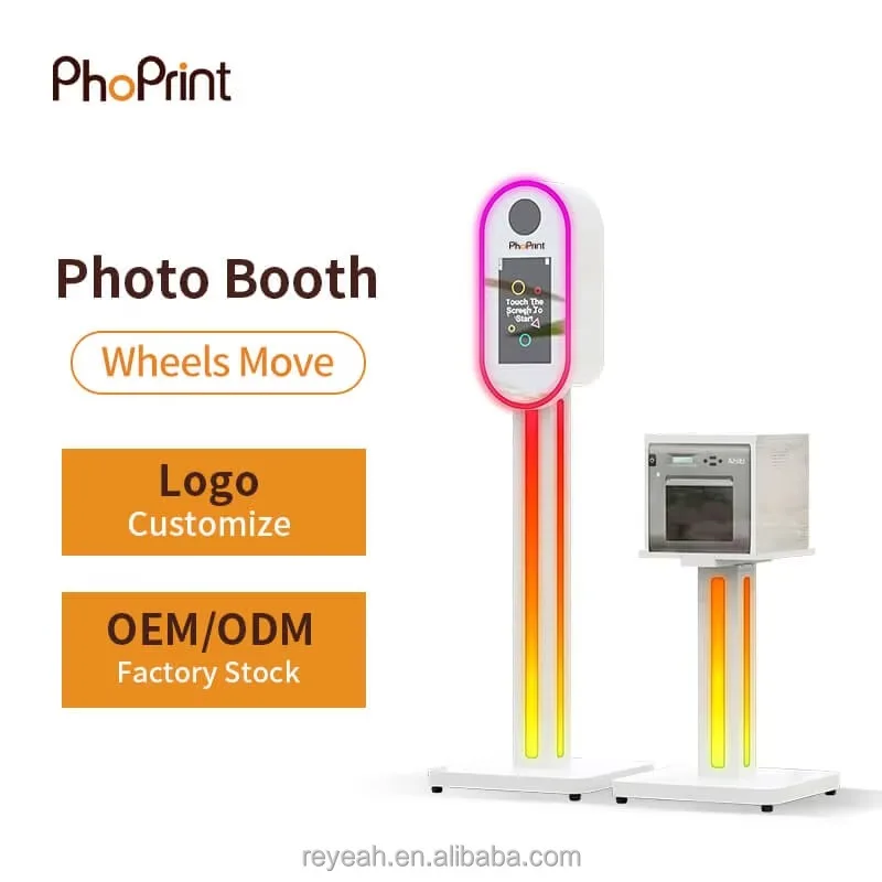 Phoprint Photo Mirror Booth Selfie Mirror Photo Booth met camera en printer voor feest